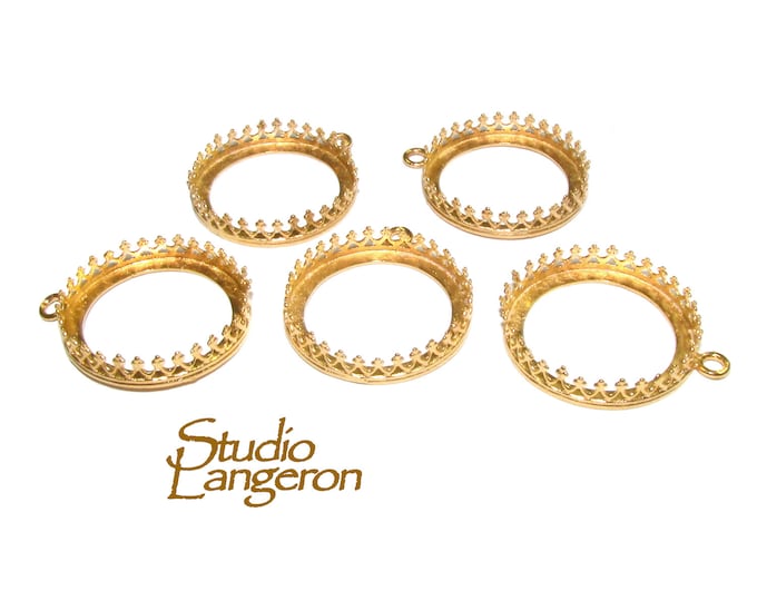20 mm size 14K Yellow gold filled Round Bezel Cup, Bezel cup, Setting, Gold Filled bezel cup, Jewelry making, Gold Filled - 1 piece