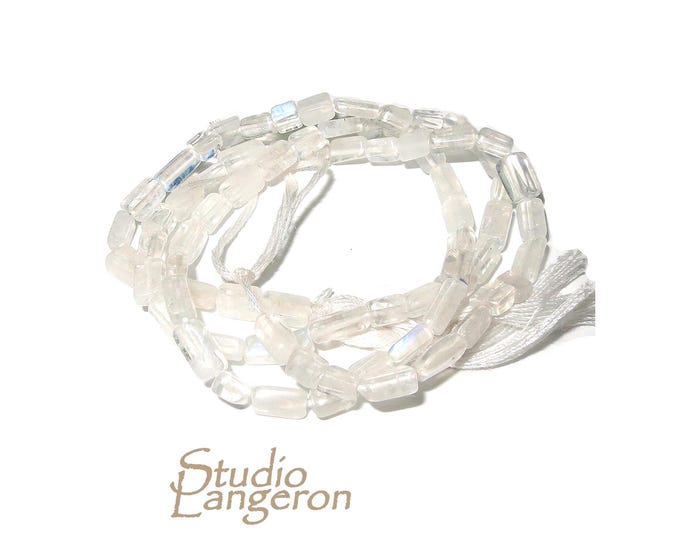 SALE!  Natural moonstone Beads 3x5mm 1 strand 38cm (15 inch) long, Natural moonstone, Jewelry making - 1 strand