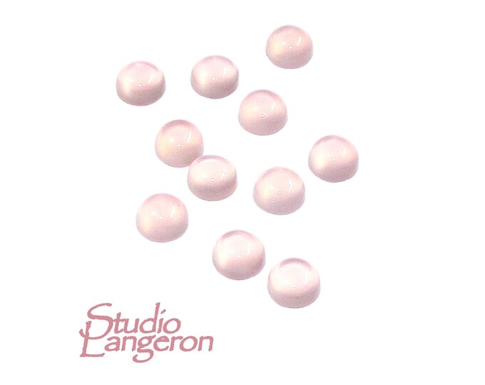 4 mm Rose chalcedony Cabochon, Natural Gemstone, Calibrated Size, Rose Chalcedony, Gemstone Round, cabochon, Jewelry making - 1 piece