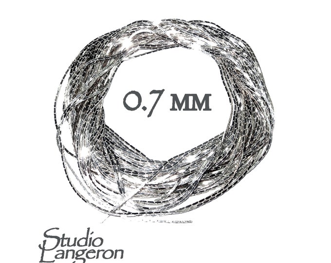 925 Sterling Silver beading chain thickness 0.7 mm, beading chain, 925 silver chain, Jewelry making, sterling silver chain - 1 Ft (30 cm)