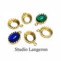10x12 mm size 14K Yellow gold filled Oval Bezel Cup, Bezel cup, Setting, Gold Filled bezel cup, Jewelry making, Gold Filled - 1 piece product logo