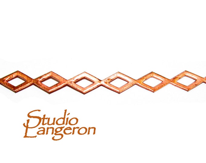 Natural Copper Bezel wire, Gallery wire, Gallery ribbon, Gallery pattern, Setting, Copper wire, Jewelry making  - 4 inch (10 cm)