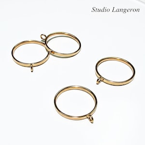 14K Yellow gold filled blank ring with loop size 4, 5, 6, 7, 8, base ring, Gold filled, ring, ring with loop, 14K gold filled - 1 piece