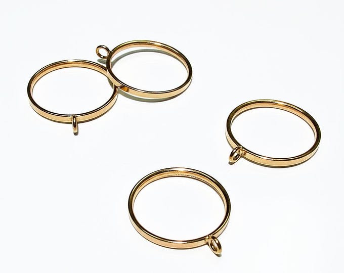 14K Yellow gold filled blank ring with loop size 4, 5, 6, 7, 8, base ring, Gold filled, ring, ring with loop, 14K gold filled - 1 piece