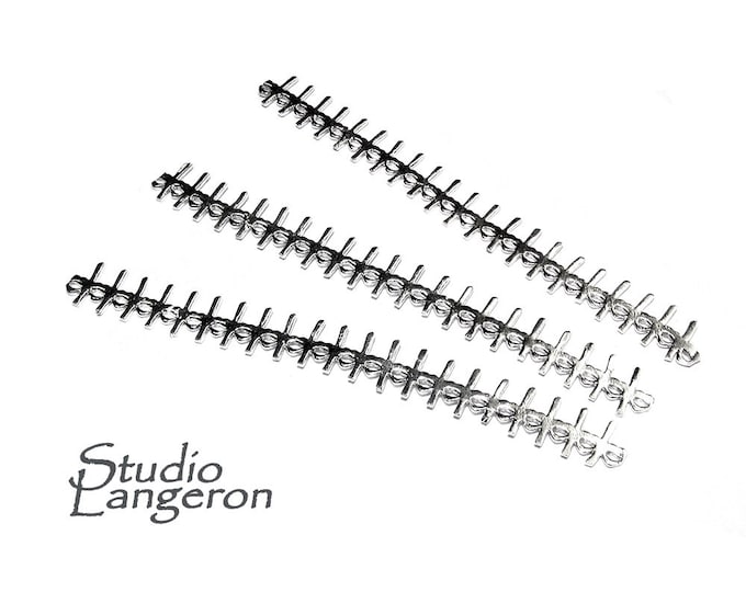 999 Fine silver Casted Bezel wire size 6.5x0.6 cm (2.6 inch), Gallery wire, Setting silver, Gallery pattern, Jewelry making - 1 piece