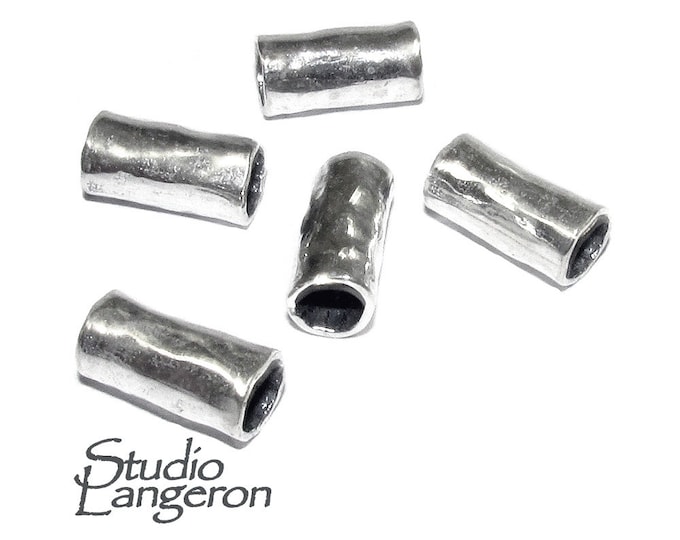 925 Sterling silver Bead Tubes size 10.6x3.7 mm, tube beads, tube silver, tube bracelet, Jewelry making, tube necklace - 1 piece