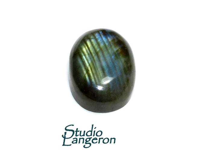SALE!  Natural Labradorite, cabochon, size 22x18x7mm, Natural Labradorite, Natural Gemstone, Jewelry making - 1 piece
