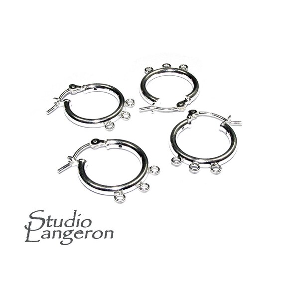 Orecchini A Cerchio In Argento 925, Tubo Rotondo Da 3 Mm, Diametro 15 Mm, Per Donna E Ragazza
