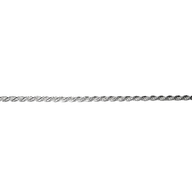 3.3 Mm Sterling Silver French Rope Chain, Shiny Chain, 925 Silver Chain ...