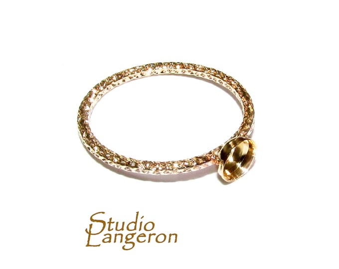 14K Yellow gold filled blank ring with bezel cup 4 mm size 4, 5, 6, 7, 8, 9, 10, Jewelry making, Gold filled ring, bezel cup- 1 piece