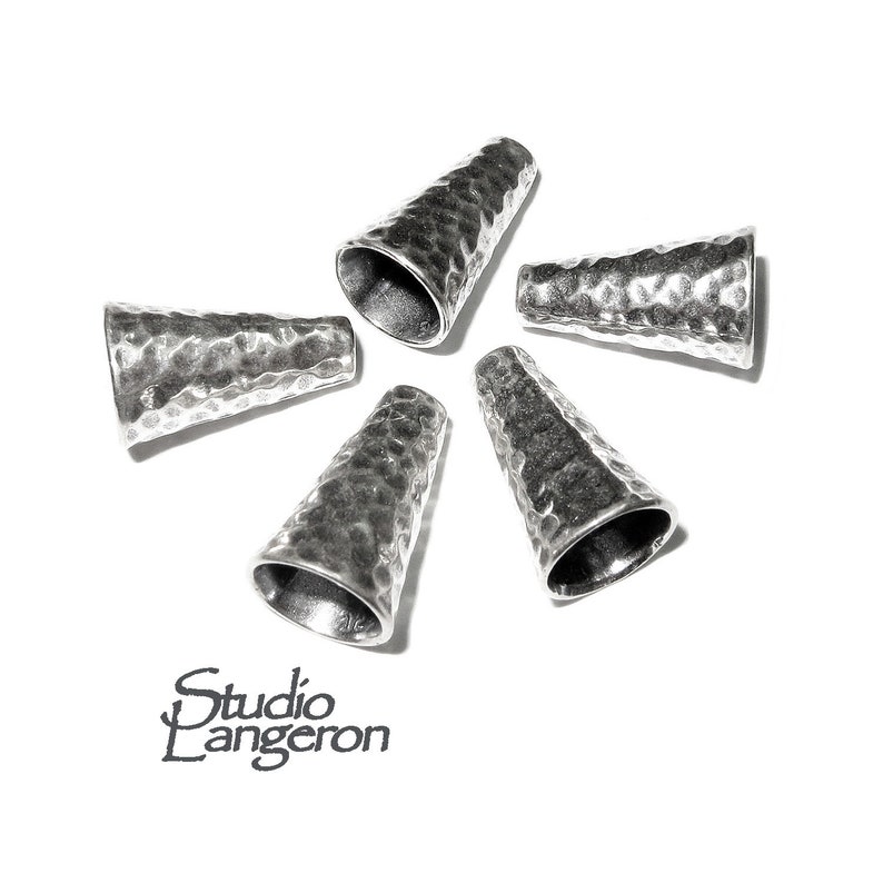 925 Sterling Silver Bead Cones Beading Cones Jewelry Making Etsy