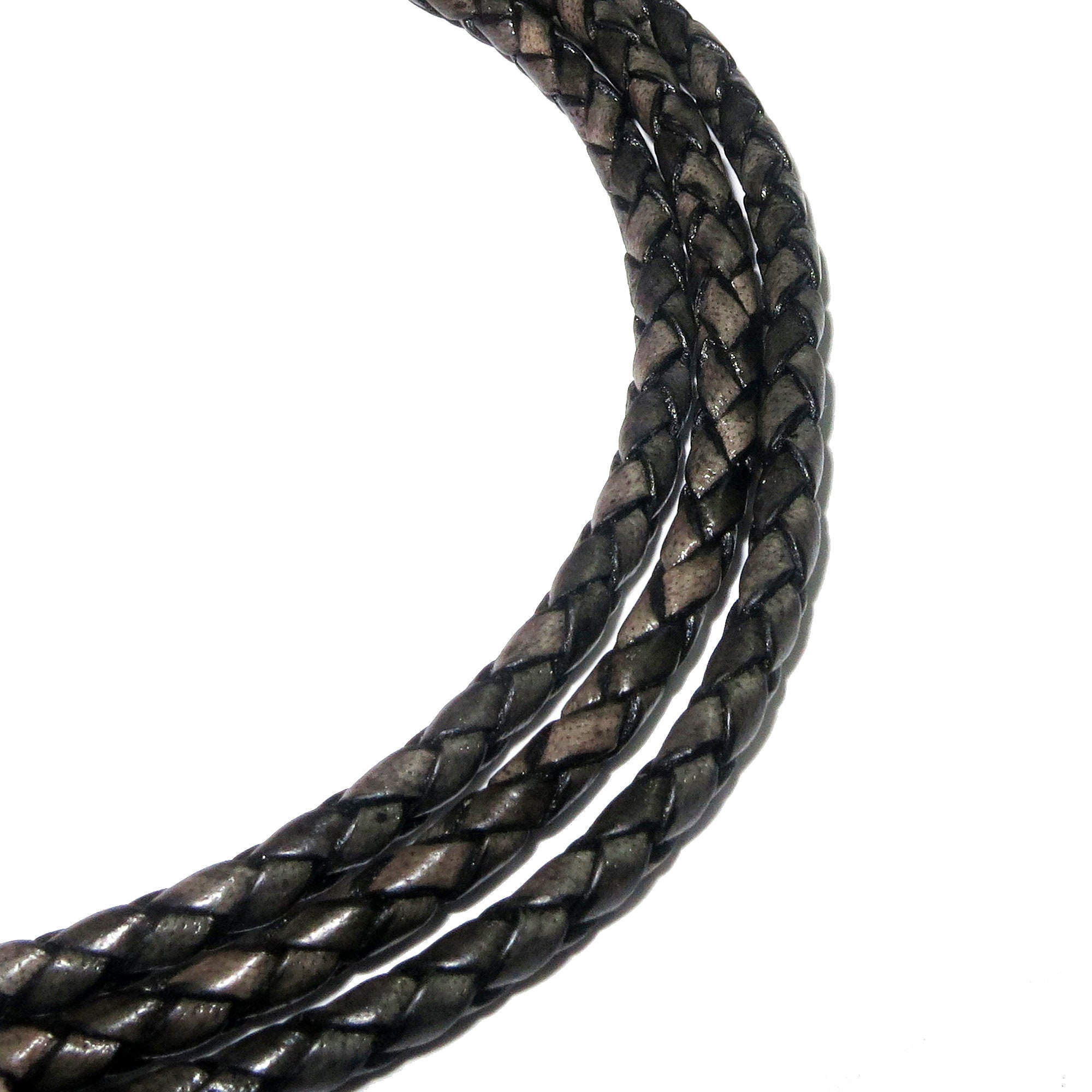 4.5mm Leather Cord (11 yards) Round Leather Cording, Black Leather Cord,  Necklace Cord, Leather for Bracelet, Jewelry …