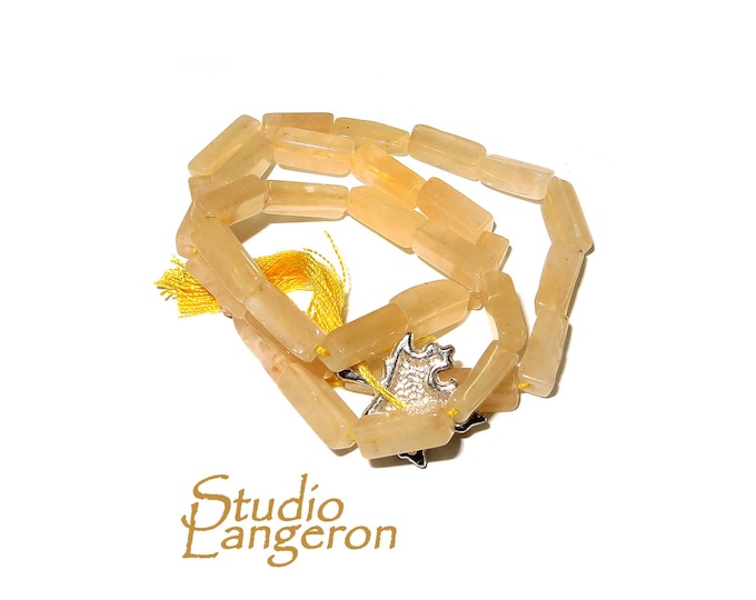 SALE!  Natural aventurine Beads 4x10mm 1 strand 35cm (14 inch) long, Natural aventurine, Jewelry making - 1 strand