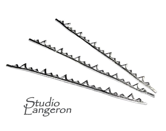 999 Fine silver Casted Bezel wire size 7.0x0.44 cm (2.8 inch), Gallery wire, Setting silver, Gallery pattern, Wire, Jewelry making - 1 piece