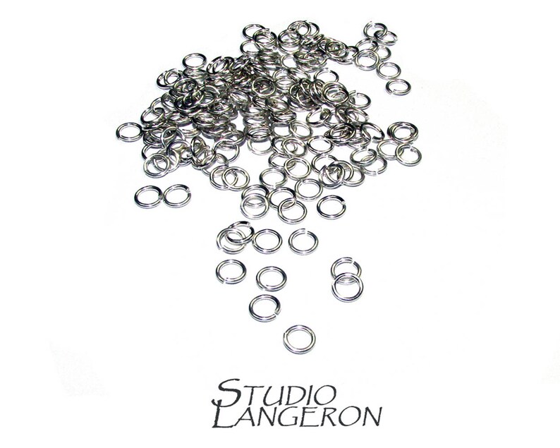 0.9 mm Inside Diameter 2.0 3.5 4.0 5.0 mm Open jump rings 10 pcsPkg 925 Sterling Silver Open Jump Rings 19 Gauge Silver ring 2.5