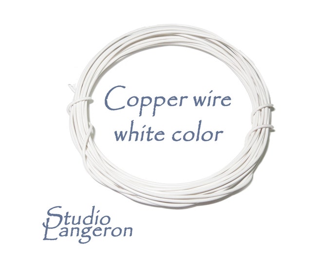 ON SALE!!! 7 feet (2 meters) natural copper jewelry wire color white 16, 18 Gauge, Wire, Wire Wrapping, Copper wire, Copper, Copper findings