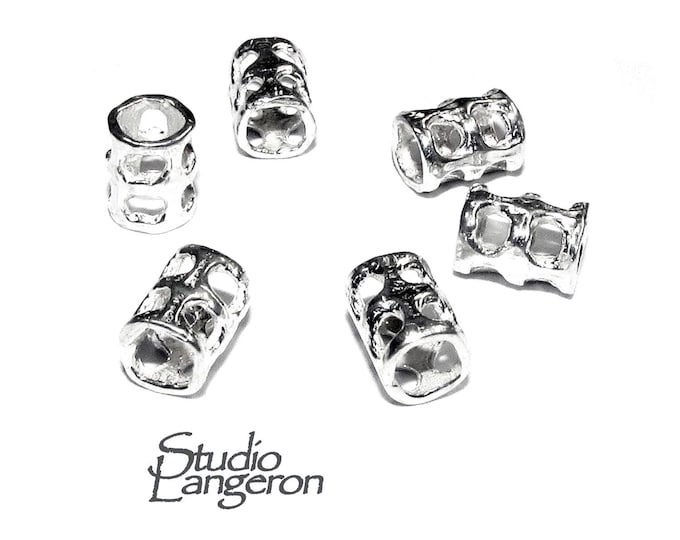 925 Sterling silver Bead Tubes size 6.7x3.3mm, tube beads, tube silver, tube bracelet, Jewelry making, tube necklace, Findings - 1 piece