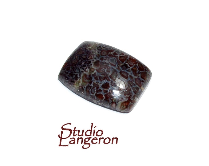 SALE!  Natural Dino bone, cabochon, size 18x14x5.5mm, Natural Dino bone, Natural Gemstone, Jewelry making - 1 piece