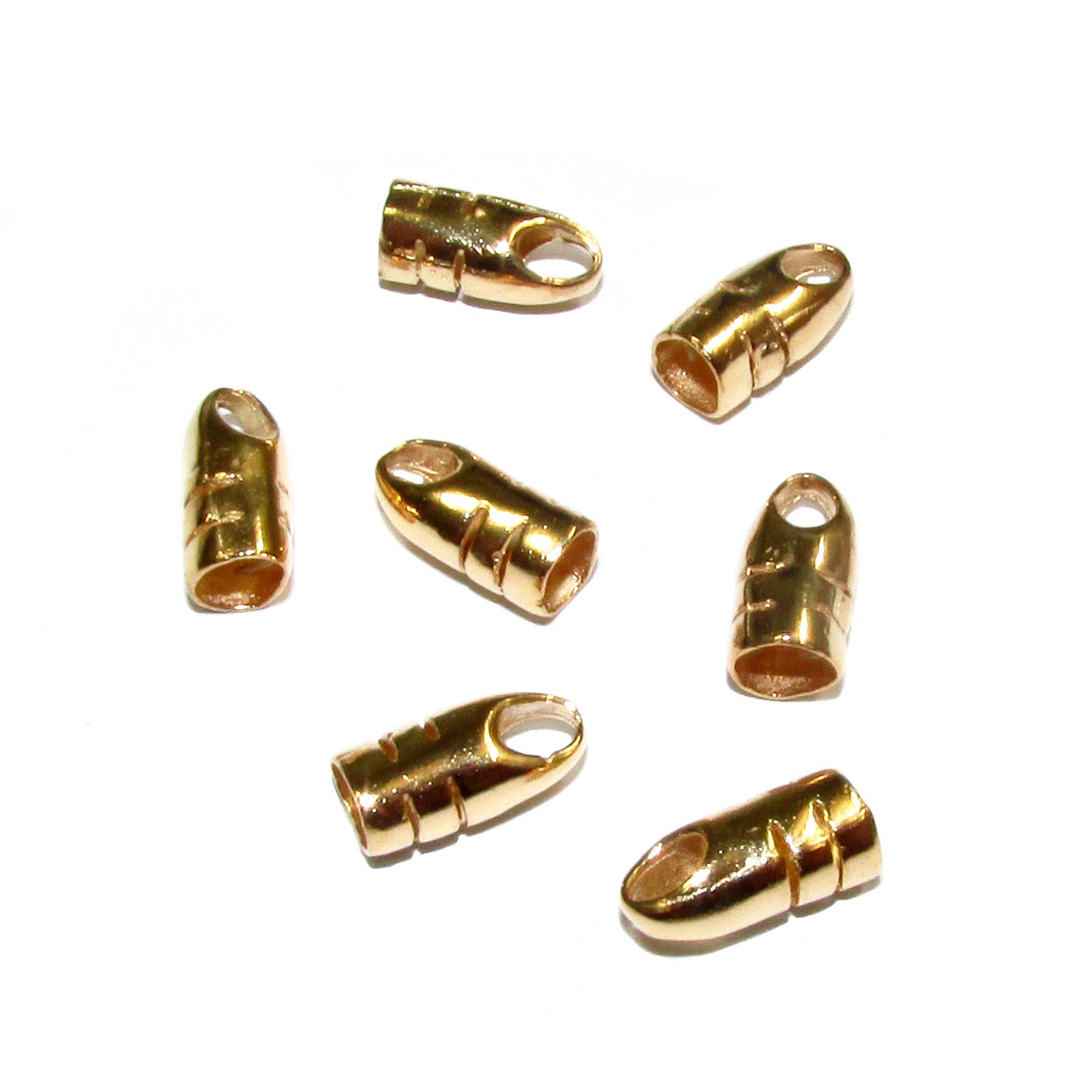 14K Gold Filled End Caps Size 3.0 Mm End Caps for Cord Gold Etsy