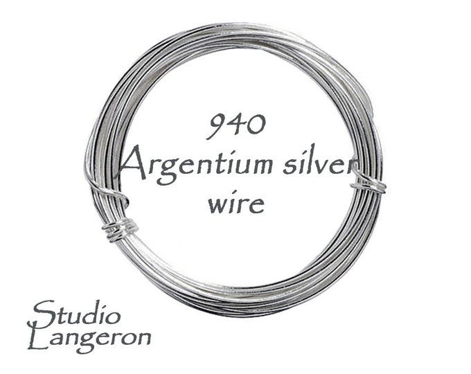 940 argentium silver wire Thickness 30-8 GA, Jewelry making, argentium silver wire, silver findings, wire wrapping – 1 meter (3.30 ft)