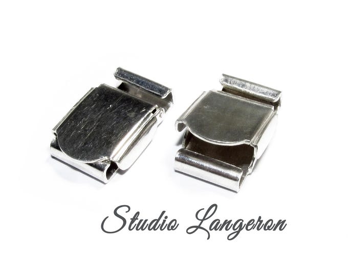 1 pc 925 Sterling Silver Box Jewelry Clasps size 16x10mm, Box clasp, Jewelry making, Silver Clasp, Rectangular clasp, 925 Silver clasp