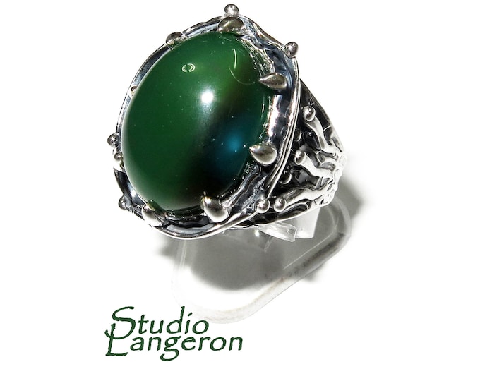 Natural Jade ring 925 sterling silver size 7, handmade ring, single copy, Natural Jade, silver ring, Jade gemstone, Statement ring