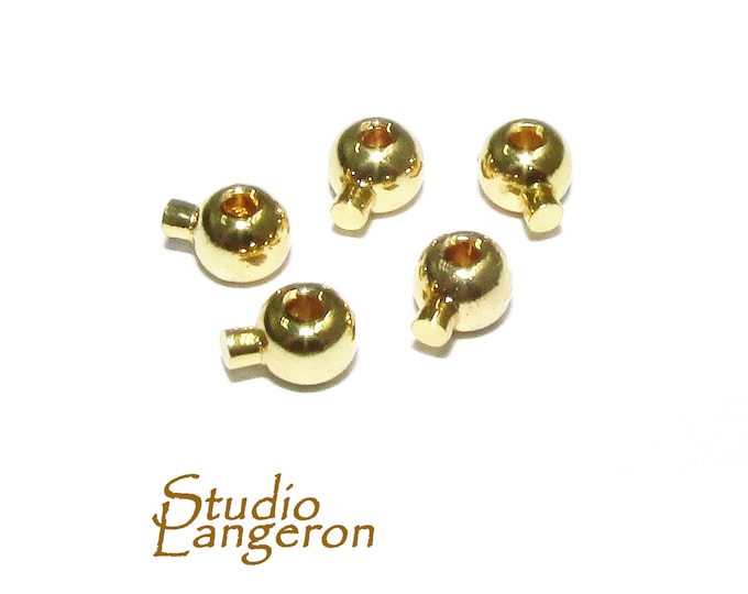 14K Gold filled Crimp Bead one-touch size 3.3 mm, Gold filled crimp beads, Jewelry making, Gold filled findings, Gold filled beads - 1 piece