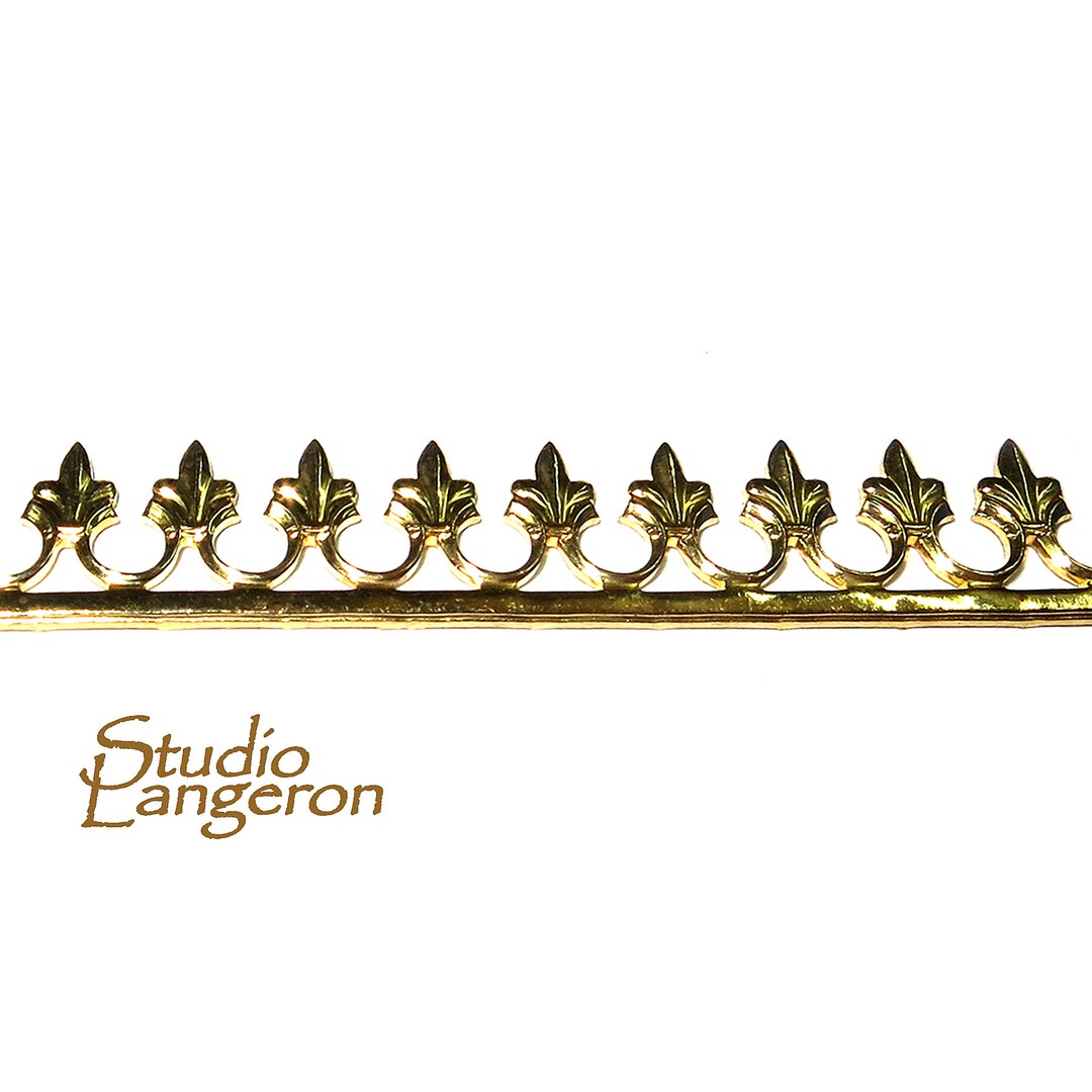 Natural Brass Gallery Wire, Brass Wire, Gallery Pattern, Gallery Ribbon