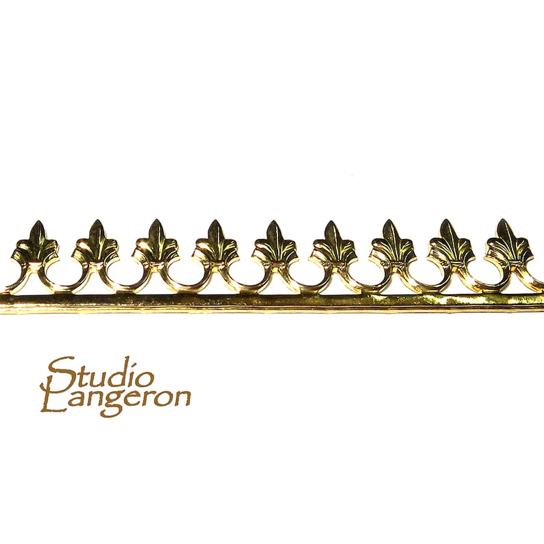 Natural Brass Gallery Wire Brass Wire Gallery Pattern Etsy