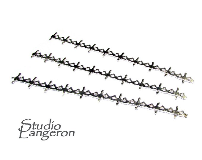 999 Fine silver Casted Bezel wire size 6.7x0.6 cm (2.7 inch), Gallery wire, Jewelry making, Gallery pattern, Wire, Silver wire - 1 piece