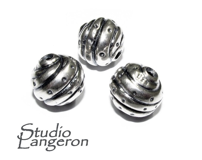 925 sterling silver handmade beads BB13, Jewelry making, silver beads, Handmade beads, decorative beads, Original beads - 1 piece