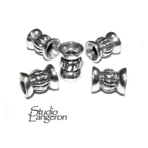 925 Sterling silver Bead Tubes size 8.3x3.5mm, tube beads, tube silver, tube bracelet, Findings, tube necklace, Jewelry making - 1 piece