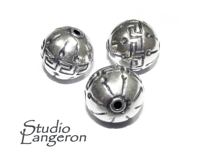 925 sterling silver handmade beads BB26, handmade beads, silver large beads, Jewelry making, decorative beads, Original beads - 1 piece