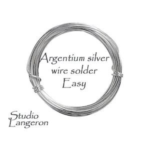 Easy solder argentium silver wire, solder argentium silver, wire silver, argentium solder, Jewelry making, easy solder - 30 cm (1 Ft)