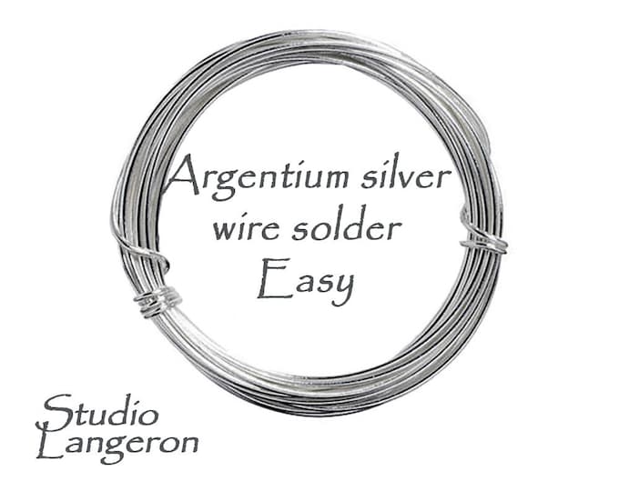 Easy solder argentium silver wire, solder argentium silver, wire silver, argentium solder, Jewelry making, easy solder - 30 cm (1 Ft)
