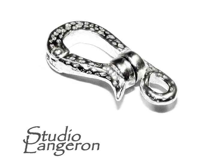 925 Sterling Silver Hook Eye Magnetic Clasps size 1.8 cm, Silver clasp, Clasps, Hook eye clasp, Jewelry making, Sterling silver - 1 piece