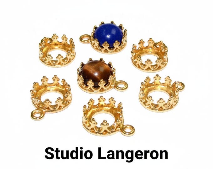 5 mm size 14K Yellow gold filled Round Bezel Cup, Bezel cup, Setting, Gold Filled bezel cup, Jewelry making, Gold Filled - 1 piece