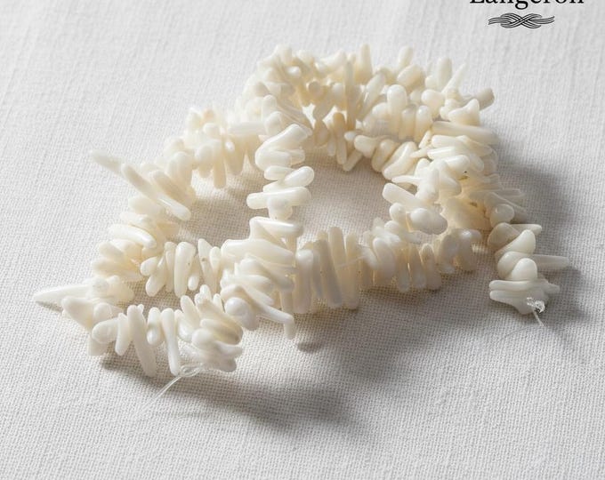 SALE!  Natural Stone coral beads irregular shape, loose beads 1 strand 40cm (16 inch) long, Natural Coral, Jewelry making - 1 strand