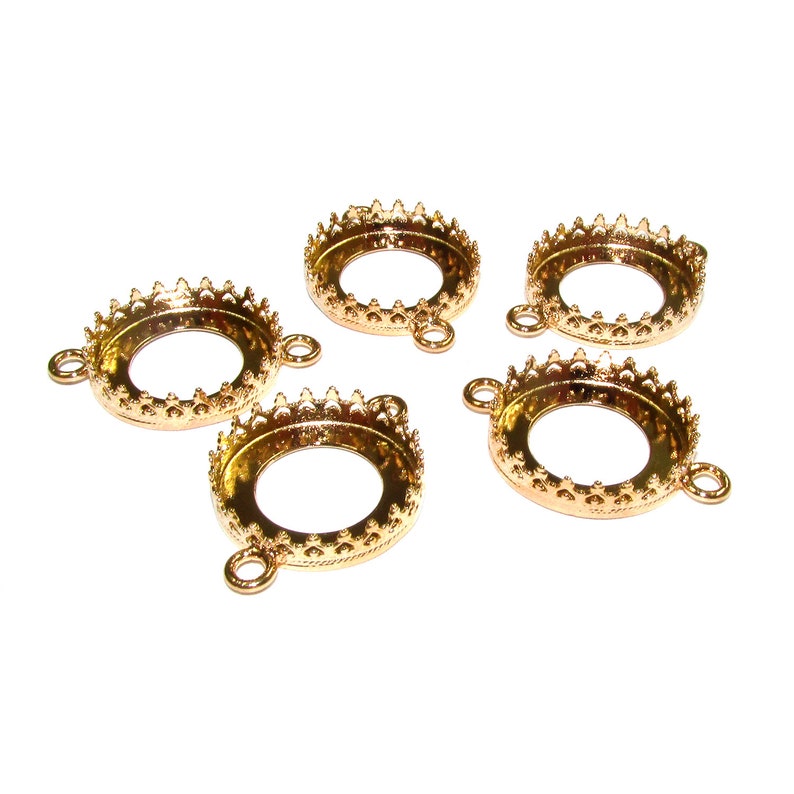 14K Yellow Gold Filled Round Bezel Cup Size 16 Mm Bezel Cup Etsy