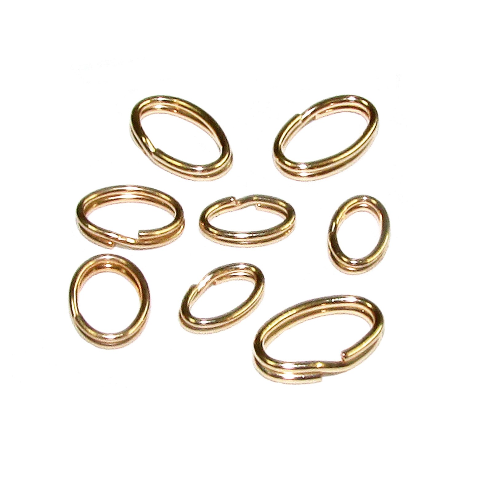 5 Pcs/pkg 14K Gold Filled Oval Split Ring Size 4.7x6.6 Mm 14K Etsy