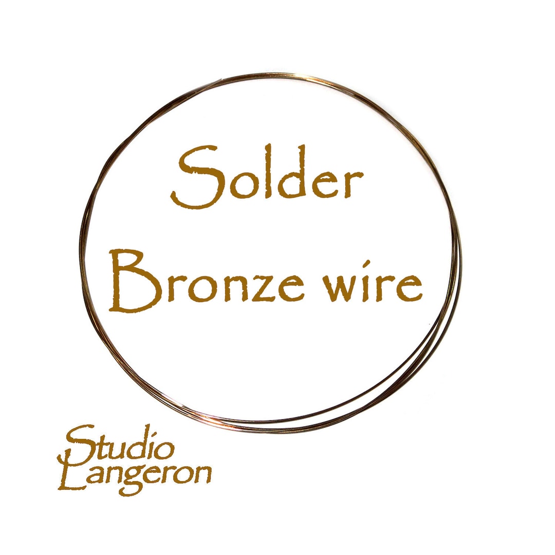 Bronze Wire Solder 20GA, Melting Point 677 766, Solder, Solder Bronze