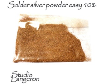 Silver Powdered Solder for Filigree easy 40%, Melting Point 623, solder silver powder, Jewelry making, easy solder powder - 1 gram