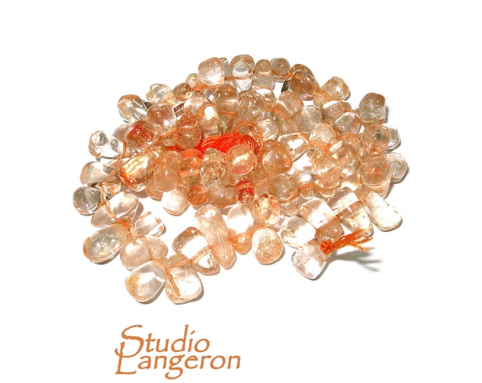 SALE!  Natural Citrine drop Beads 10x6mm 1 strand 35cm (14 inch) long, Natural Citrine, Jewelry making - 1 strand