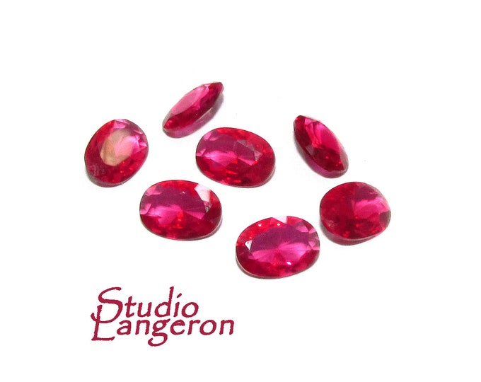 Natural Certified Red Ruby Oval size 7x5x3 mm, Ruby Gemstone, Natural gemstone, Jewelry making, Natural ruby - 1 piece