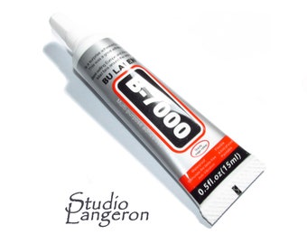 B7000 Adesivo permanente per artigianato 15 ml (0,5 oz), colla adesiva per gioielli, colla per perline, fornitori di perline, creazione di gioielli - 1 pezzo