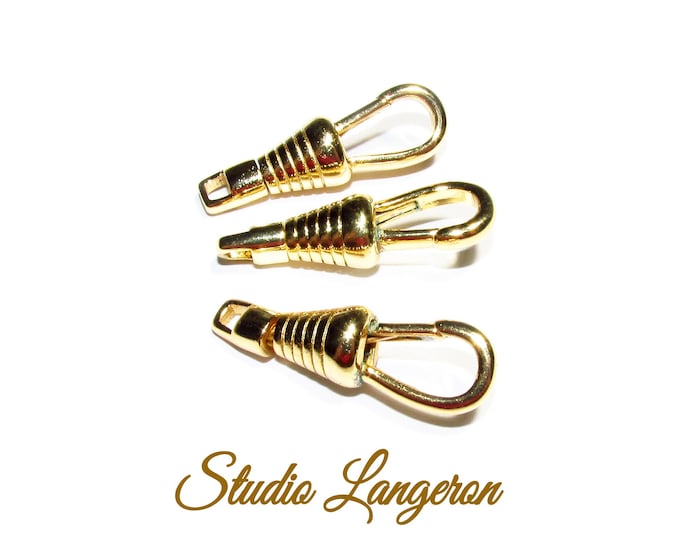 1 piece - 14K Yellow gold filled Albert swivel clasp 26.0mm with closed ring, Albert clasp, 14K Gold filled, Jewelry making