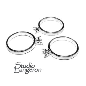 925 sterlingzilveren blanco ring met 4-tanden zetting 4 mm maat 4-11, zilveren ring, basisring, zetting, sieraden maken, zetting, zetting, basisring - 1 stuk