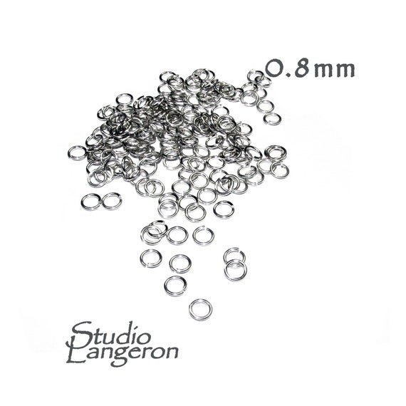 0.9 mm Inside Diameter 2.0 3.5 4.0 5.0 mm Open jump rings 10 pcsPkg 925 Sterling Silver Open Jump Rings 19 Gauge Silver ring 2.5