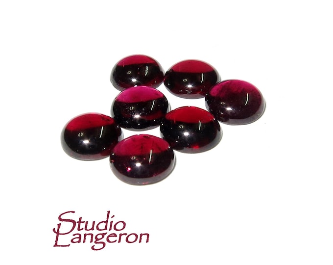 6 mm Garnet Round Cabochon Natural Gemstone Calibrated Size, Garnet Gemstone, Natural gemstone, Garnet cabochon, Jewelry making - 1 piece