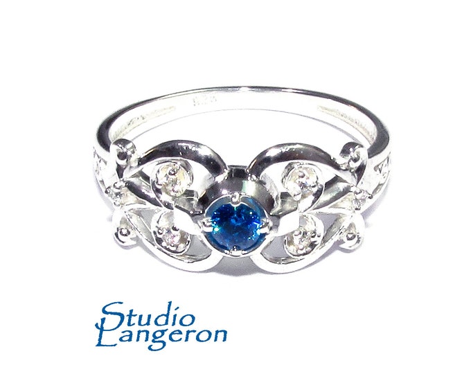 Blue topaz ring 925 sterling silver size 7, Handmade ring, single copy, sterling silver, Blue topaz ring, silver ring, gemstone